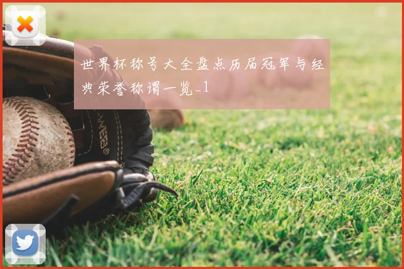 世界杯称号大全盘点历届冠军与经典荣誉称谓一览_1