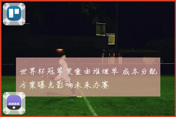 世界杯冠军奖金由谁埋单 成本分配方案曝光影响未来办赛